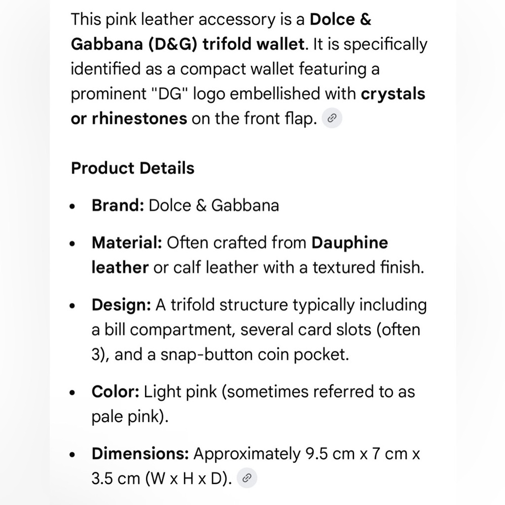 Dolce & Gabbana Dauphine Crystal Embelled Trifold Compact Wallet - Picture 13 of 13